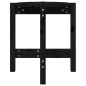vidaXL Couchtisch Schwarz Ø 42,5x45 cm Massivholz Kiefer vidaXL Couchtisch Schwarz Ø 42,5x45 cm Massivholz Kiefer