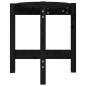 vidaXL Couchtisch Schwarz Ø 42,5x45 cm Massivholz Kiefer vidaXL Couchtisch Schwarz Ø 42,5x45 cm Massivholz Kiefer