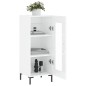 vidaXL Sideboard Hochglanz-Weiß 34,5x34x90 cm Holzwerkstoff vidaXL Sideboard Hochglanz-Weiß 34,5x34x90 cm Holzwerkstoff
