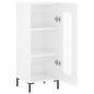 vidaXL Sideboard Hochglanz-Weiß 34,5x34x90 cm Holzwerkstoff vidaXL Sideboard Hochglanz-Weiß 34,5x34x90 cm Holzwerkstoff