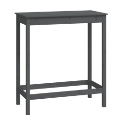 vidaXL Bartisch Grau 100x50x110 cm Massivholz Kiefer