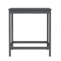vidaXL Bartisch Grau 100x50x110 cm Massivholz Kiefer vidaXL Bartisch Grau 100x50x110 cm Massivholz Kiefer