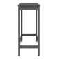 vidaXL Bartisch Grau 100x50x110 cm Massivholz Kiefer vidaXL Bartisch Grau 100x50x110 cm Massivholz Kiefer
