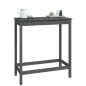 vidaXL Bartisch Grau 100x50x110 cm Massivholz Kiefer vidaXL Bartisch Grau 100x50x110 cm Massivholz Kiefer