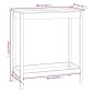 vidaXL Bartisch Grau 100x50x110 cm Massivholz Kiefer vidaXL Bartisch Grau 100x50x110 cm Massivholz Kiefer