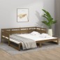 vidaXL Tagesbett Ausziehbar Honigbraun Massivholz Kiefer 2x(90x190) cm vidaXL Tagesbett Ausziehbar Honigbraun Massivholz Kiefer 2x(90x190) cm