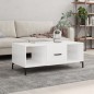 vidaXL Couchtisch Hochglanz-Weiß 102x50x40 cm Holzwerkstoff vidaXL Couchtisch Hochglanz-Weiß 102x50x40 cm Holzwerkstoff