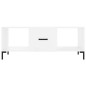 vidaXL Couchtisch Hochglanz-Weiß 102x50x40 cm Holzwerkstoff vidaXL Couchtisch Hochglanz-Weiß 102x50x40 cm Holzwerkstoff