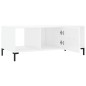 vidaXL Couchtisch Hochglanz-Weiß 102x50x40 cm Holzwerkstoff vidaXL Couchtisch Hochglanz-Weiß 102x50x40 cm Holzwerkstoff
