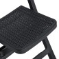 vidaXL Klappbare Gartenstühle 4 Stk. PP Anthrazit vidaXL Klappbare Gartenstühle 4 Stk. PP Anthrazit