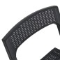 vidaXL Klappbare Gartenstühle 4 Stk. PP Anthrazit vidaXL Klappbare Gartenstühle 4 Stk. PP Anthrazit