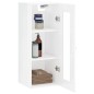 vidaXL Wandschrank Hochglanz-Weiß 34,5x34x90 cm vidaXL Wandschrank Hochglanz-Weiß 34,5x34x90 cm