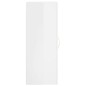 vidaXL Wandschrank Hochglanz-Weiß 34,5x34x90 cm vidaXL Wandschrank Hochglanz-Weiß 34,5x34x90 cm