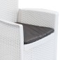 9-tlg. Garten-Essgruppe Kunststoff Weiß Rattan-Optik 9-tlg. Garten-Essgruppe Kunststoff Weiß Rattan-Optik