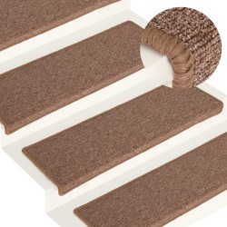 vidaXL Stufenmatten 15 Stk. 65x21x4 cm Braun