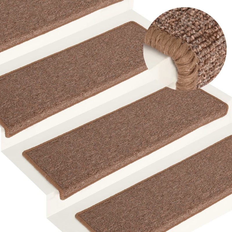 vidaXL Stufenmatten 15 Stk. 65x21x4 cm Braun vidaXL Stufenmatten 15 Stk. 65x21x4 cm Braun