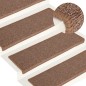vidaXL Stufenmatten 15 Stk. 65x21x4 cm Braun vidaXL Stufenmatten 15 Stk. 65x21x4 cm Braun