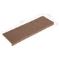 vidaXL Stufenmatten 15 Stk. 65x21x4 cm Braun vidaXL Stufenmatten 15 Stk. 65x21x4 cm Braun