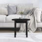 vidaXL Couchtisch Schwarz Ø 45x40 cm Massivholz Kiefer vidaXL Couchtisch Schwarz Ø 45x40 cm Massivholz Kiefer