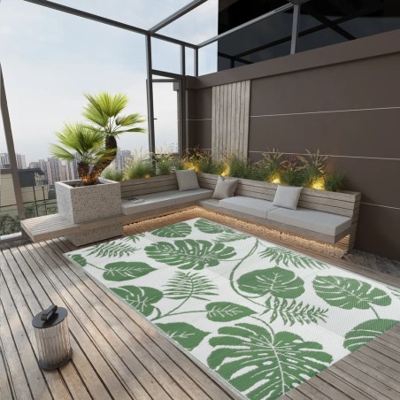vidaXL Outdoor-Teppich Grün 190x290 cm PP