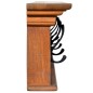 vidaXL Wandgarderobe 100x10x20 cm Teak Massivholz vidaXL Wandgarderobe 100x10x20 cm Teak Massivholz
