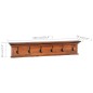 vidaXL Wandgarderobe 100x10x20 cm Teak Massivholz vidaXL Wandgarderobe 100x10x20 cm Teak Massivholz