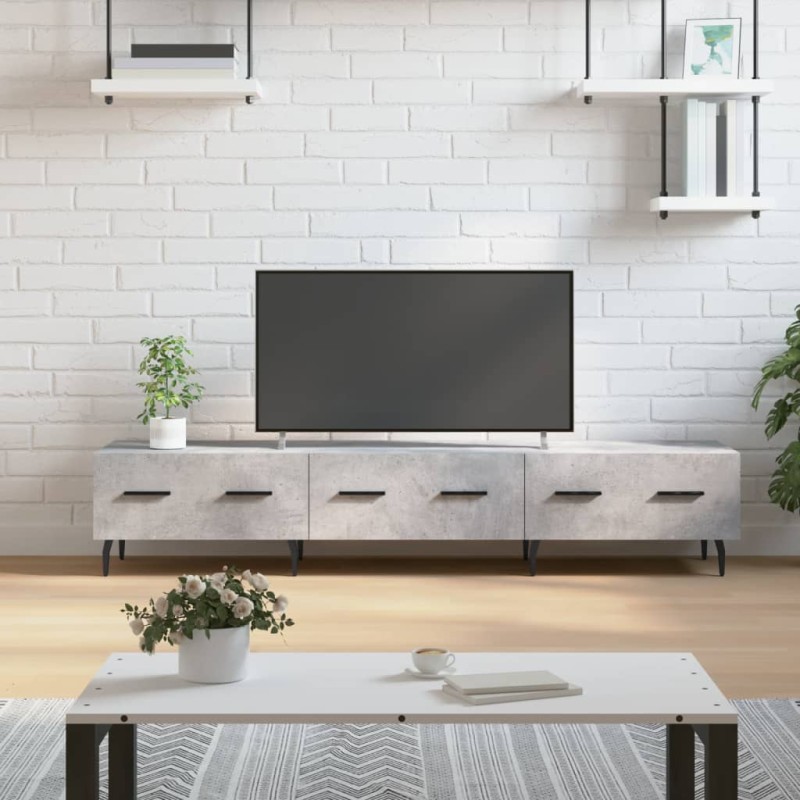 vidaXL TV-Schrank Betongrau 150x36x30 cm Holzwerkstoff vidaXL TV-Schrank Betongrau 150x36x30 cm Holzwerkstoff