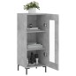 vidaXL Sideboard Betongrau 34,5x34x90 cm Holzwerkstoff vidaXL Sideboard Betongrau 34,5x34x90 cm Holzwerkstoff