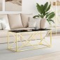 vidaXL Couchtisch 110x45x45 cm Edelstahl und Glas vidaXL Couchtisch 110x45x45 cm Edelstahl und Glas