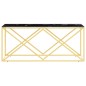 vidaXL Couchtisch 110x45x45 cm Edelstahl und Glas vidaXL Couchtisch 110x45x45 cm Edelstahl und Glas