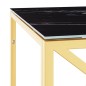 vidaXL Couchtisch 110x45x45 cm Edelstahl und Glas vidaXL Couchtisch 110x45x45 cm Edelstahl und Glas