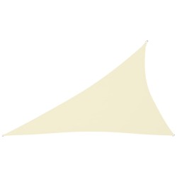 vidaXL Sonnensegel Oxford-Gewebe Dreieckig 4x5x6,4 m Cremeweiß