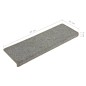 vidaXL Stufenmatten 15 Stk. 65x21x4 cm Weiß und Grau vidaXL Stufenmatten 15 Stk. 65x21x4 cm Weiß und Grau