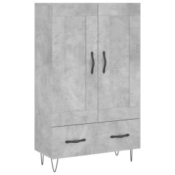 vidaXL Highboard Betongrau 69,5x31x115 cm Holzwerkstoff