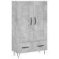 vidaXL Highboard Betongrau 69,5x31x115 cm Holzwerkstoff vidaXL Highboard Betongrau 69,5x31x115 cm Holzwerkstoff