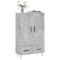 vidaXL Highboard Betongrau 69,5x31x115 cm Holzwerkstoff vidaXL Highboard Betongrau 69,5x31x115 cm Holzwerkstoff