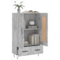 vidaXL Highboard Betongrau 69,5x31x115 cm Holzwerkstoff vidaXL Highboard Betongrau 69,5x31x115 cm Holzwerkstoff