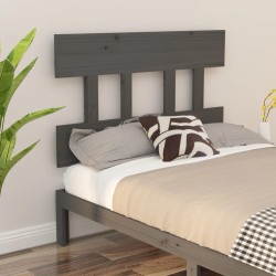 vidaXL Kopfteil Grau 93,5x3x81 cm Massivholz Kiefer