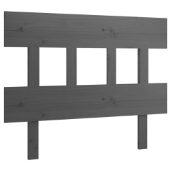 vidaXL Kopfteil Grau 93,5x3x81 cm Massivholz Kiefer
