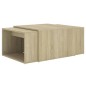 vidaXL 3-tlg. Satztisch-Set Sonoma-Eiche 60x60x38 cm Spanplatte vidaXL 3-tlg. Satztisch-Set Sonoma-Eiche 60x60x38 cm Spanplatte