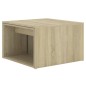 vidaXL 3-tlg. Satztisch-Set Sonoma-Eiche 60x60x38 cm Spanplatte vidaXL 3-tlg. Satztisch-Set Sonoma-Eiche 60x60x38 cm Spanplatte