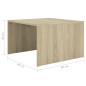 vidaXL 3-tlg. Satztisch-Set Sonoma-Eiche 60x60x38 cm Spanplatte vidaXL 3-tlg. Satztisch-Set Sonoma-Eiche 60x60x38 cm Spanplatte
