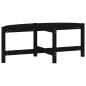 vidaXL Couchtisch Schwarz 118x63x45 cm Massivholz Kiefer vidaXL Couchtisch Schwarz 118x63x45 cm Massivholz Kiefer