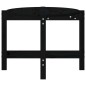 vidaXL Couchtisch Schwarz 118x63x45 cm Massivholz Kiefer vidaXL Couchtisch Schwarz 118x63x45 cm Massivholz Kiefer