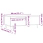 vidaXL Couchtisch Betongrau 90x50x36,5 cm Holzwerkstoff vidaXL Couchtisch Betongrau 90x50x36,5 cm Holzwerkstoff