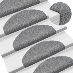vidaXL Selbstklebende Treppenmatten 5 Stk. Hellgrau 65x21x4 cm