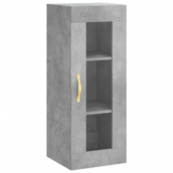 vidaXL Wandschrank Betongrau 34,5x34x90 cm