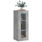 vidaXL Wandschrank Betongrau 34,5x34x90 cm vidaXL Wandschrank Betongrau 34,5x34x90 cm