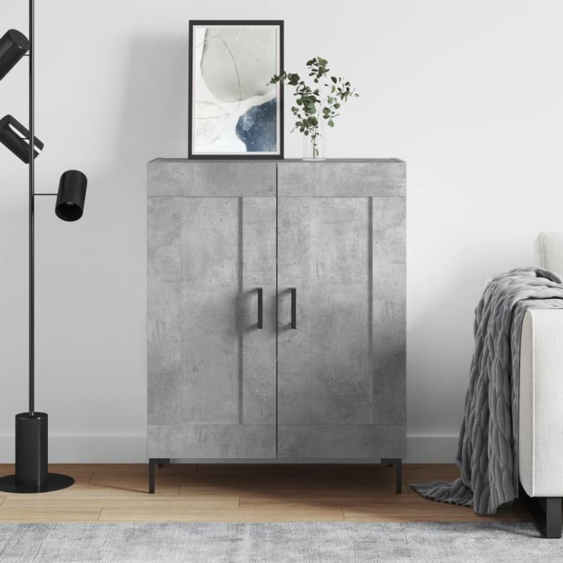 vidaXL Sideboard Betongrau 69,5x34x90 cm Holzwerkstoff vidaXL Sideboard Betongrau 69,5x34x90 cm Holzwerkstoff