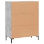 vidaXL Sideboard Betongrau 69,5x34x90 cm Holzwerkstoff vidaXL Sideboard Betongrau 69,5x34x90 cm Holzwerkstoff